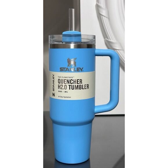 Stanley Quencher H2.0 FlowState 30oz Tumbler, “Perspective Blue” - Picture 1 of 4